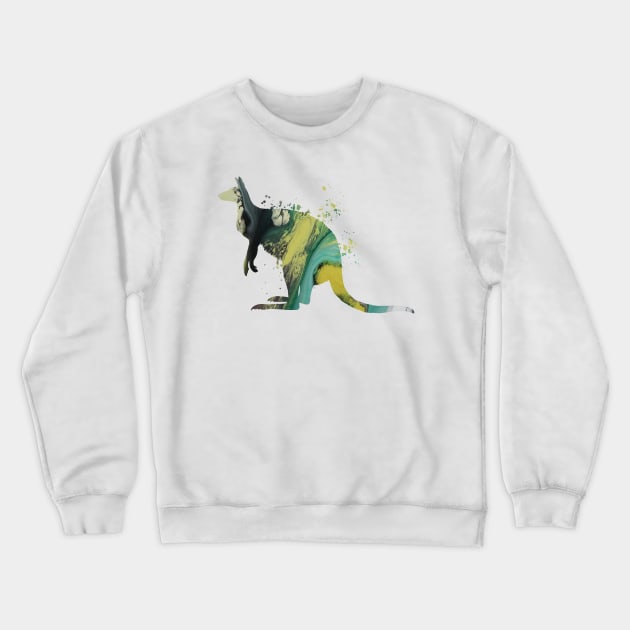 Kangaroo Crewneck Sweatshirt by TheJollyMarten